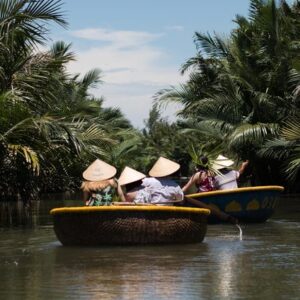 coconut forest basket boat ride experience in hoi an
