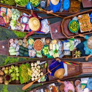 damnoen saduak floating market & maeklong railway market day tour
